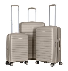 Набір валіз 2E Aero (L+M+S), сіро-коричневі (2E-SPP-AERO-SET3-TP)