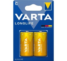 Батарейка Varta C (LR14) Longlife лужна * 2 (4114101412) 