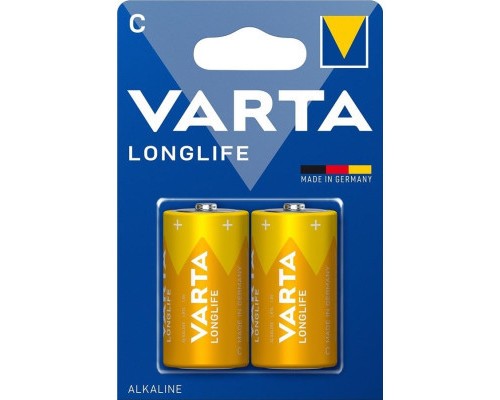 Батарейка Varta C (LR14) Longlife лужна * 2 (4114101412) 
