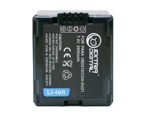 Акумулятор до фото/відео Extradigital Panasonic VBD210, CGA-DU21 (BDP2580) 