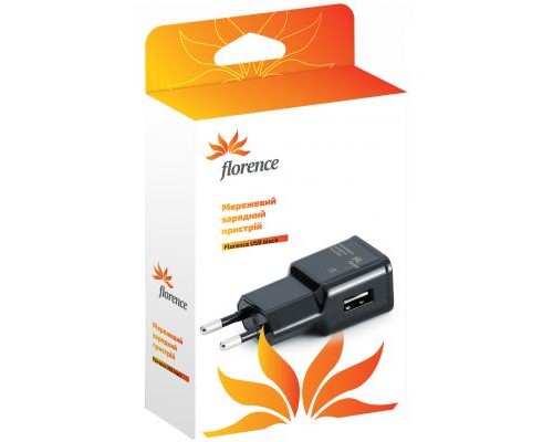 Зарядний пристрій Florence USB, 2A (TC20-USB)