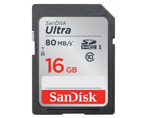 Карта пам'яті SanDisk 16GB SDHC Ultra Class 10 UHS (SDSDUNC-016G-GN6IN)