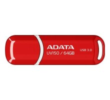 USB флеш накопичувач ADATA 64GB UV150 Red USB 3.0 (AUV150-64G-RRD)  USB флеш накопичувач ADATA 64GB UV150 Red USB 3.0 (AUV150-64G-RRD)