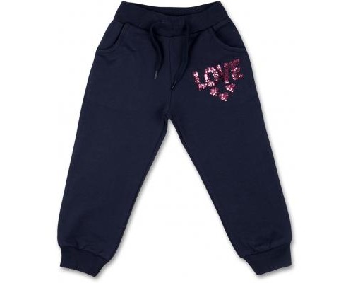 Набір дитячого одягу Breeze кофта зі штанами з сердечком із паєток (8271-104G-pink)