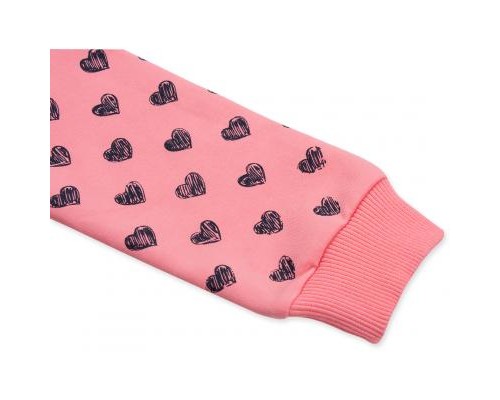 Набір дитячого одягу Breeze кофта зі штанами з сердечком із паєток (8271-104G-pink)