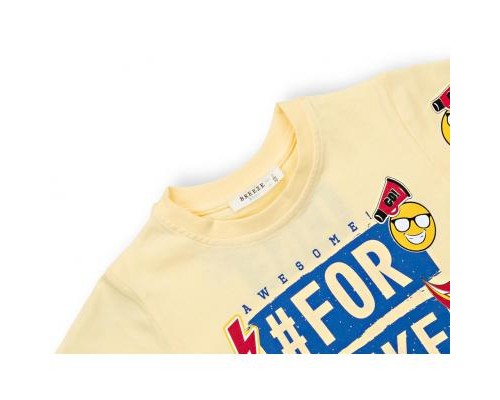 Футболка дитяча Breeze зі смайлом (10945-116B-yellow)