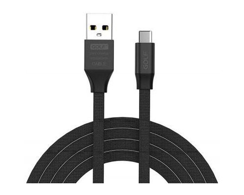Дата кабель USB 2.0 AM to Type-C 1.0m GC-52T Black Golf (F_56836)