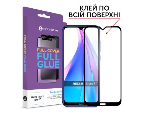 Скло захисне MakeFuture Xiaomi Redmi Note 8T Full Cover Full Glue (MGF-XRN8T) Скло захисне MakeFuture Xiaomi Redmi Note 8T Full Cover Full Glue (MGF-XRN8T)