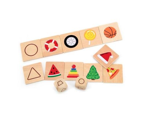 Розвиваюча іграшка Viga Toys Дерев'яний пазл-гра Вивчаємо форми (44506)