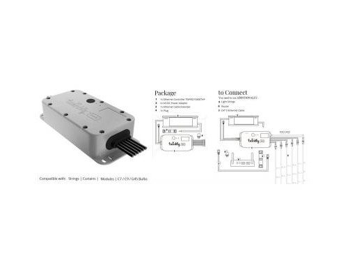Гірлянда Twinkly Контролер Pro Ethernet 6х250 ламп (TWPRO1500ETHP-B)