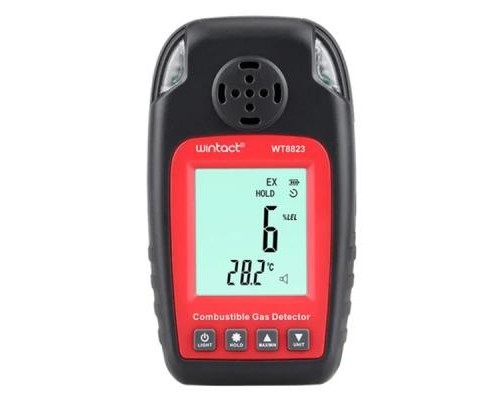 Газоаналізатор Wintact горючих газів + термометр WT8823 (WT8823)