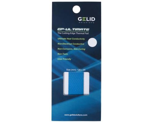 Термопрокладка Gelid Solutions GP-Ultimate Thermal Pad 120x20x1.5 mm (TP-GP04-R-C)