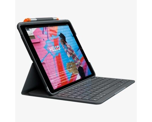 Чохол до планшета Logitech Slim Folio for iPad (7th generation) - GRAPHITE - RUS - BT - (L920-009652)
