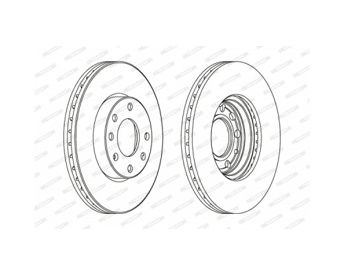 Гальмівний диск FERODO DDF1041