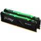 Модуль пам'яті для комп'ютера DDR4 16GB (2x8GB) 3200 MHz Fury Beast RGB Kingston Fury (ex.HyperX) (KF432C16BBAK2/16)