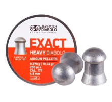 Пульки JSB Diabolo Exact Heavy 4,52 мм, 0,670 г, 200шт/уп (546267-200)