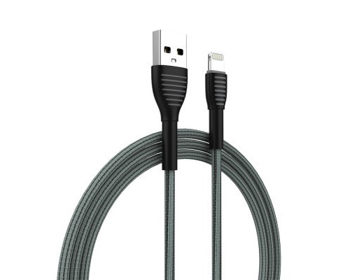 Дата кабель USB 2.0 AM to Lightning 1.0m ColorWay (CW-CBUL041-GR)