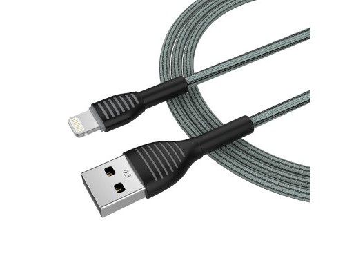 Дата кабель USB 2.0 AM to Lightning 1.0m ColorWay (CW-CBUL041-GR)