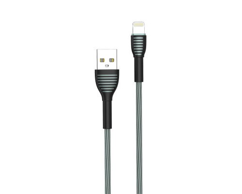 Дата кабель USB 2.0 AM to Lightning 1.0m ColorWay (CW-CBUL041-GR)