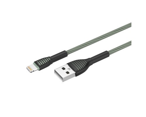 Дата кабель USB 2.0 AM to Lightning 1.0m ColorWay (CW-CBUL041-GR)