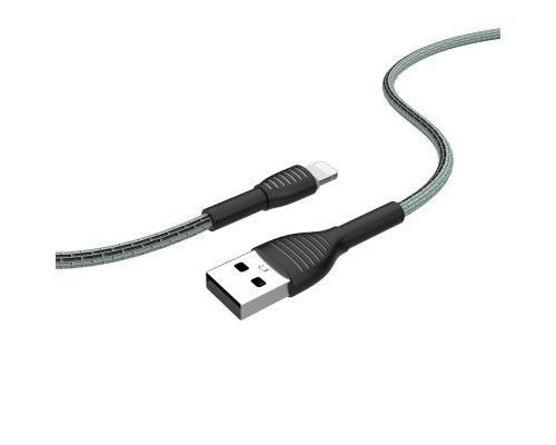 Дата кабель USB 2.0 AM to Lightning 1.0m ColorWay (CW-CBUL041-GR)