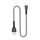 Дата кабель USB 2.0 AM to Lightning 1.0m ColorWay (CW-CBUL041-GR)