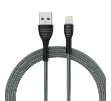 Дата кабель USB 2.0 AM to Lightning 1.0m ColorWay (CW-CBUL041-GR)
