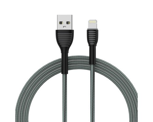 Дата кабель USB 2.0 AM to Lightning 1.0m ColorWay (CW-CBUL041-GR)