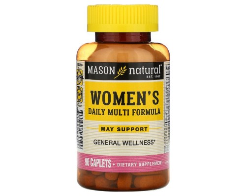 Вітамінно-мінеральний комплекс Mason Natural Мультіформула для жінок, Women's Daily Multi Formula, 90 кап (MAV-16459) Вітамінно-мінеральний комплекс Mason Natural Мультіформула для жінок, Women's Daily Multi Formula, 90 кап (MAV-16459)