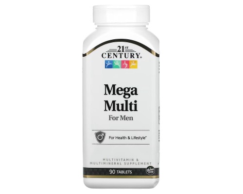 Мультивітамін 21st Century Мультивітаміни для чоловіків, Mega Multi for Men, 90 таблето (CEN-22658) Мультивітамін 21st Century Мультивітаміни для чоловіків, Mega Multi for Men, 90 таблето (CEN-22658)