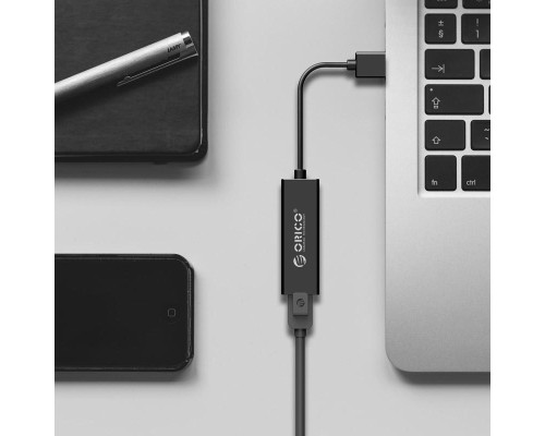 Перехідник USB to Ethernet UTJ-U3-BK-BP Orico (CA911431)
