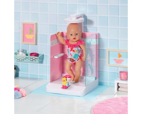 Аксесуар до ляльки Zapf Автоматична душова кабінка Baby Born - Купаємося з качечкою (830604)