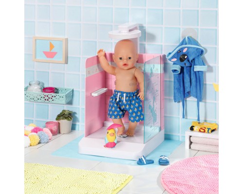 Аксесуар до ляльки Zapf Автоматична душова кабінка Baby Born - Купаємося з качечкою (830604)