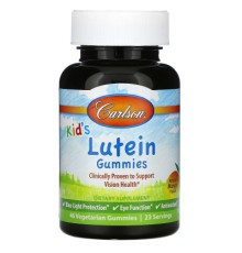 Антиоксидант Carlson Лютеїн Дитячий, смак манго, Kid's Lutein Gummies, 46 вегетар (CAR-49630)