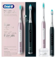 Електрична зубна щітка Oral-B 4900 S411.526.3H Pulsonic Slim Luxe RoseGold + MatteBlack