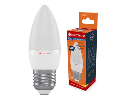 Лампочка Electrum C37 5W PA LC-31 Е27 4000K (A-LC-1932)