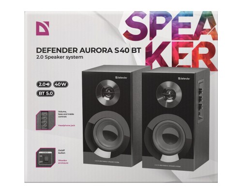 Акустична система Defender Aurora S40 Bluetooth Black (65240) 
