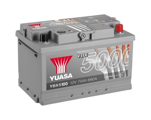 Акумулятор автомобільний Yuasa 12V 75Ah Silver High Performance Battery (YBX5100)