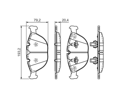 Гальмівні колодки Bosch 0 986 494 217
