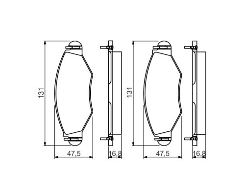 Гальмівні колодки Bosch 0 986 495 244