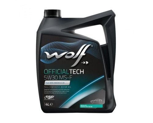 Моторна олива Wolf OFFICIALTECH 5W30 MS-F 4л (8308710)