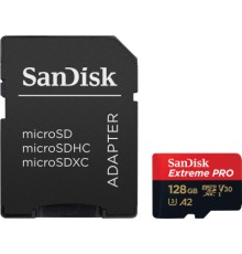 Карта пам'яті SanDisk 128 GB microSDXC UHS-I U3 Extreme Pro+SD Adapter (SDSQXCD-128G-GN6MA)