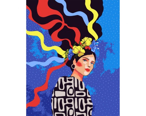 Картина по номерам Santi Стрічки у волоссі 40*50 см (954368)