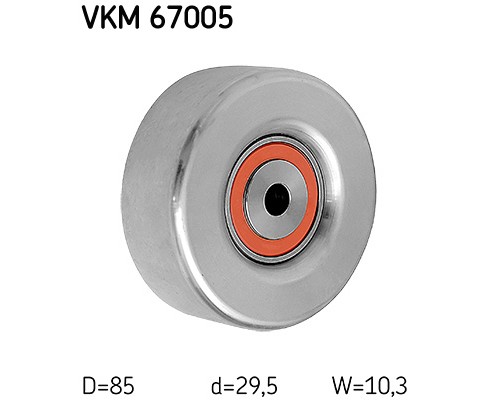Ролик натягувача ременя SKF VKM 67005