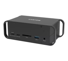 Порт-реплікатор Canyon Docking Station with 14 ports, with Type C female*4, USB3.0*2, USB2.0*2 (CNS-HDS95ST)