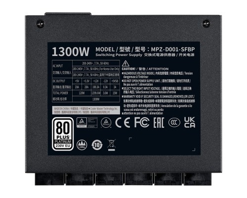 Блок живлення CoolerMaster 1300W V SFX Platinum (MPZ-D001-SFBP-BEU) Блок живлення CoolerMaster 1300W V SFX Platinum (MPZ-D001-SFBP-BEU)