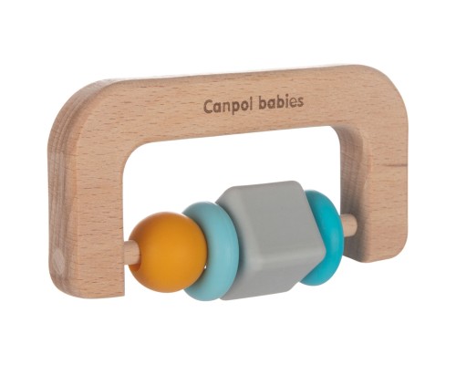 Прорізувач Canpol babies дерев'яно-силіконова Різнобарвна (80/301) Прорізувач Canpol babies дерев'яно-силіконова Різнобарвна (80/301)