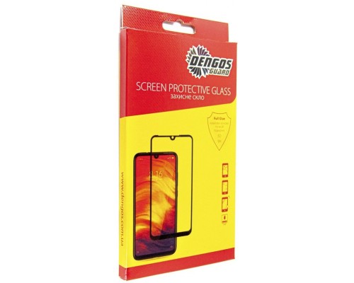 Скло захисне Dengos Full Glue Xiaomi Redmi 12C (black) (TGFG-273)