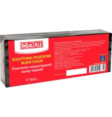 Пластилін Maxi скульптурний чорний 800 г (MX60250-02)
