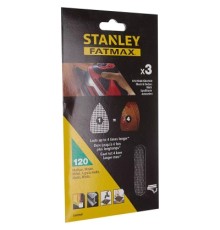 Сітка абразивна Stanley шліфувальна, 100х165 мм, 3 листи, 120 мкм для KA280, BEW200 (STA39097)